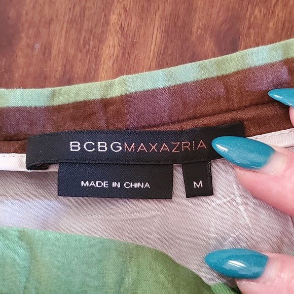 BCBG Maxazria Printed Pleated Midi Skirt - Picture 7 of 7